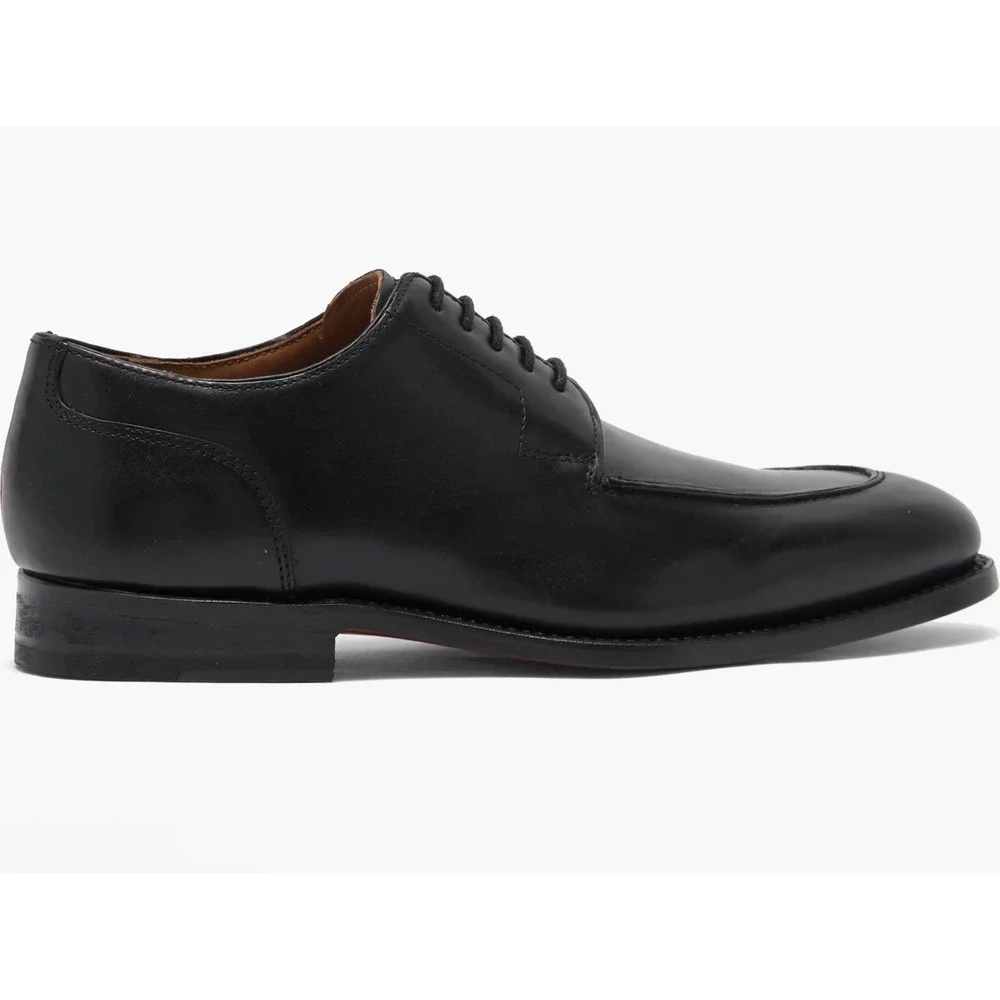 Allen Edmonds Watson Mens Black Leather Moc Toe Derby Dress Shoes 5682 Size 7 D